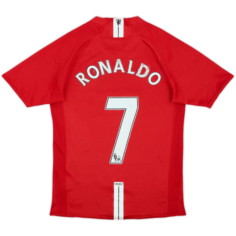2007-09 Manchester Unido Camiseta Local Ronaldo #7 - 5/10 - (XL.Boys)