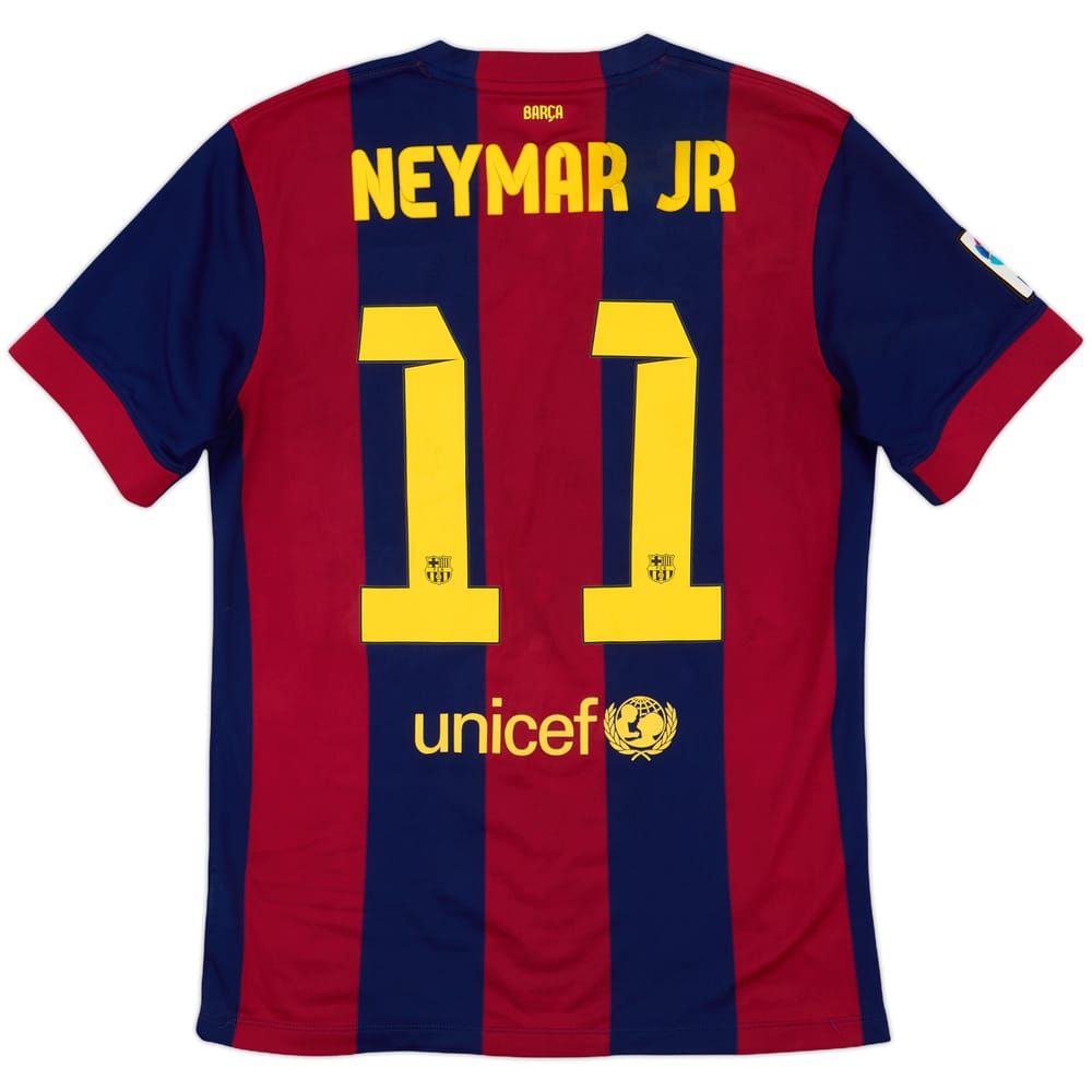 2014-15 Barcelona Home Shirt Neymar Jr #11 - 6/10 - (M)