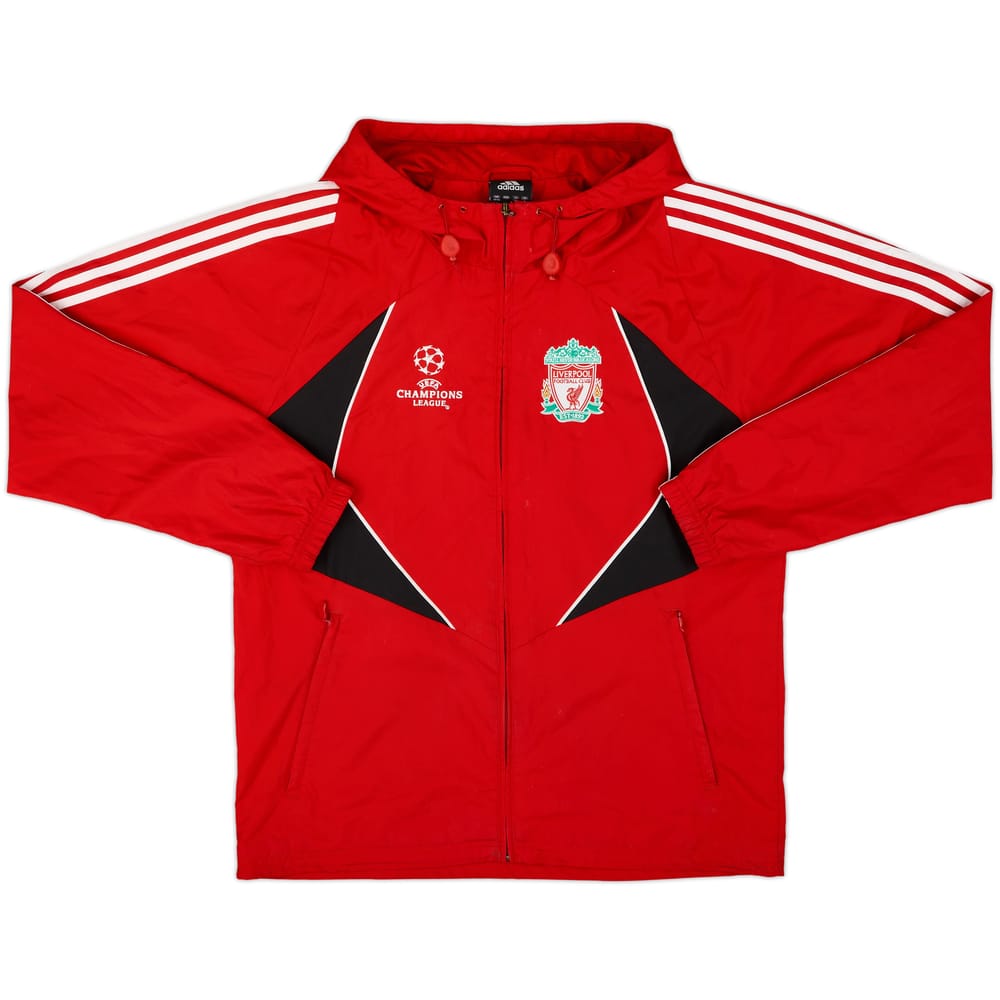 2007-08 Liverpool CL adidas Hooded Rain Jacket - 8/10 - (M)
