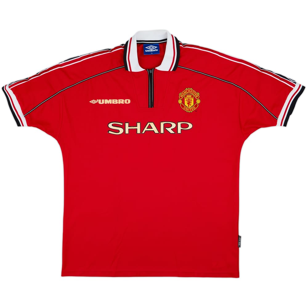 1998-00 Manchester United Home Shirt #16 - 6/10 - (XL)