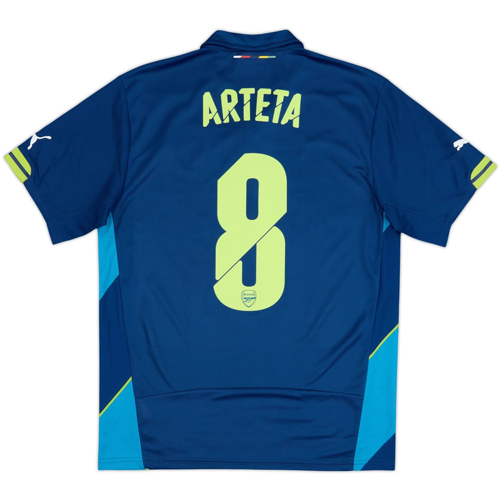 2014-15 Arsenal Camiseta Tercera Arteta #8 - 7/10 - (M)