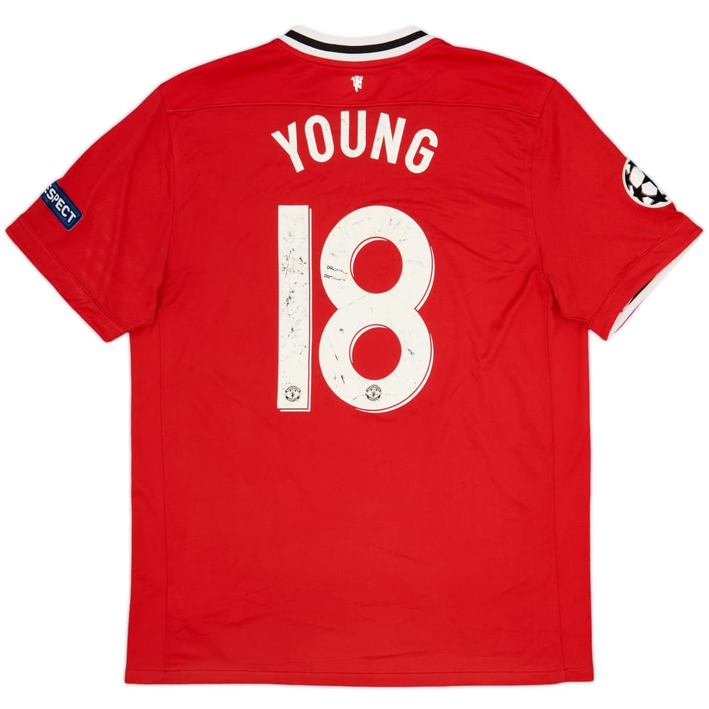 2011-12 Manchester United Home Shirt Young #18 - 5/10 - (XL)