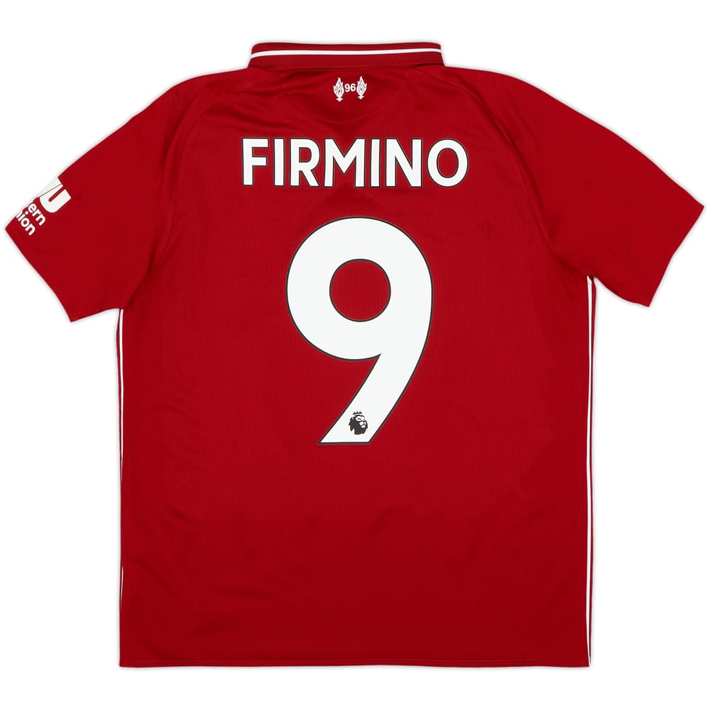 Camiseta de local del Liverpool 2018-19 Firmino #9 - 9/10 - (XL Niños)