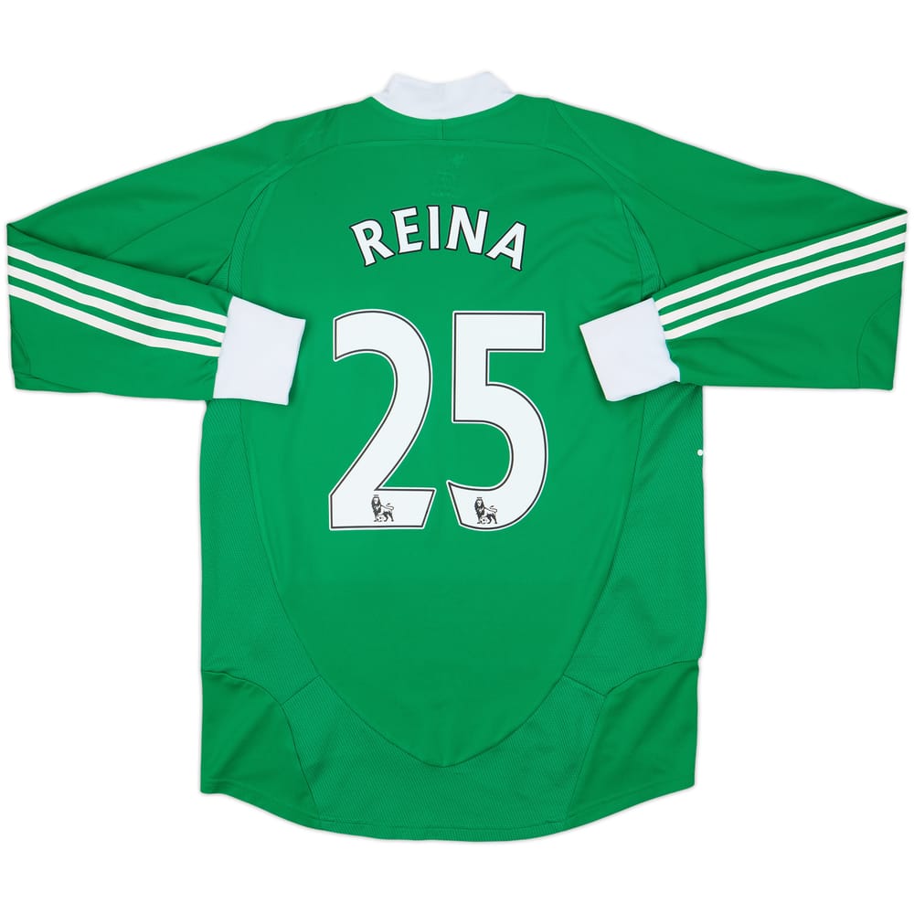 2008-09 Liverpool Player Issue GK Shirt Reina #25 - 6/10 - (M)