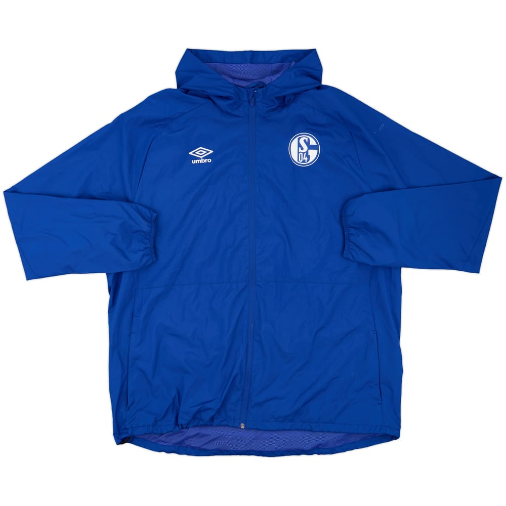 2020-21 Schalke Umbro Hooded Rain Jacket - 6/10 - (3XL)