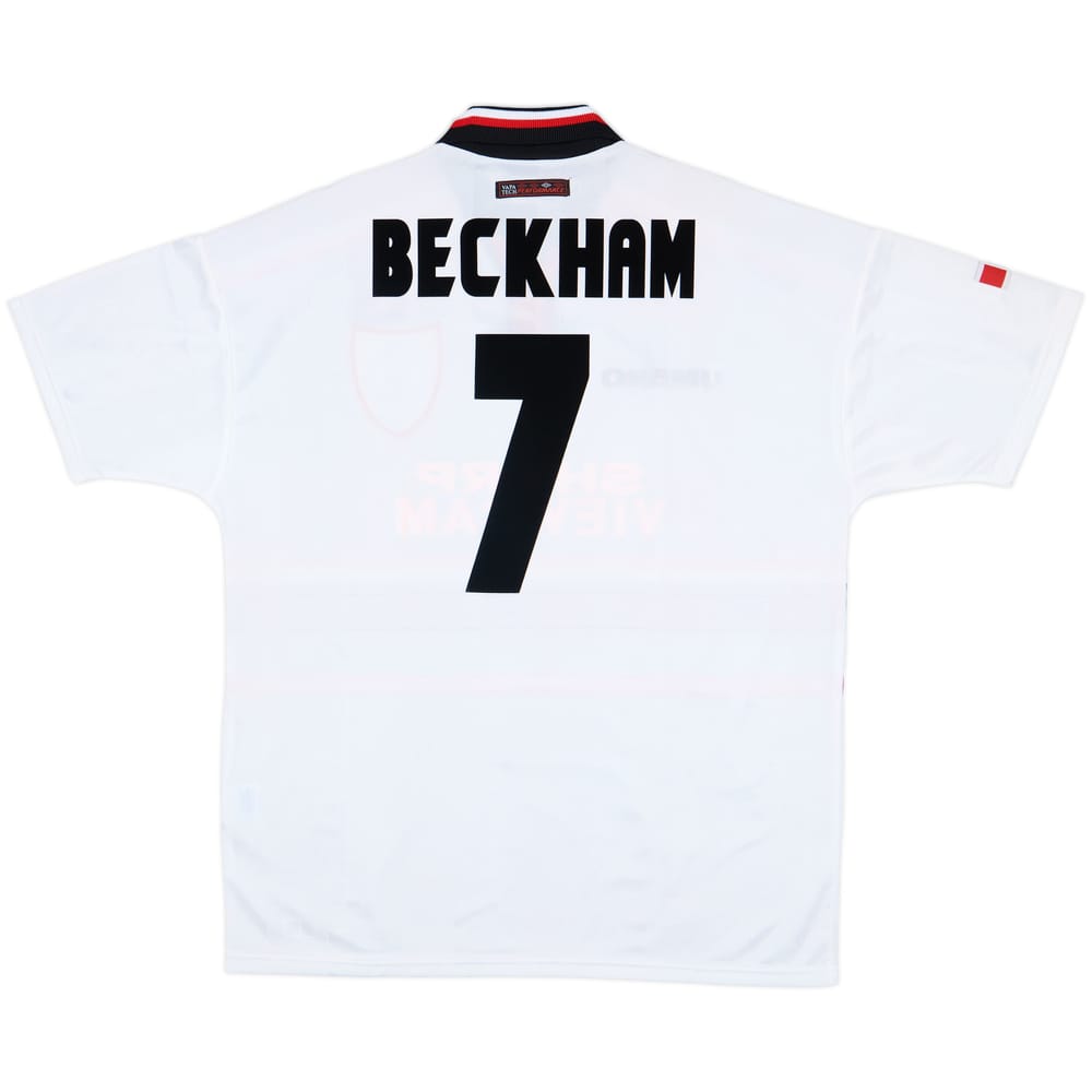 1997-99 Manchester United Away Shirt Beckham #7 (XL)