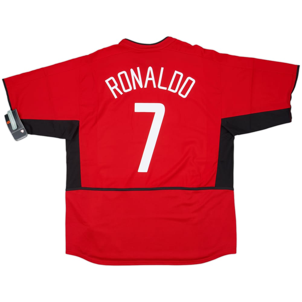2002-04 Manchester United Home Shirt Ronaldo #7 (XL)