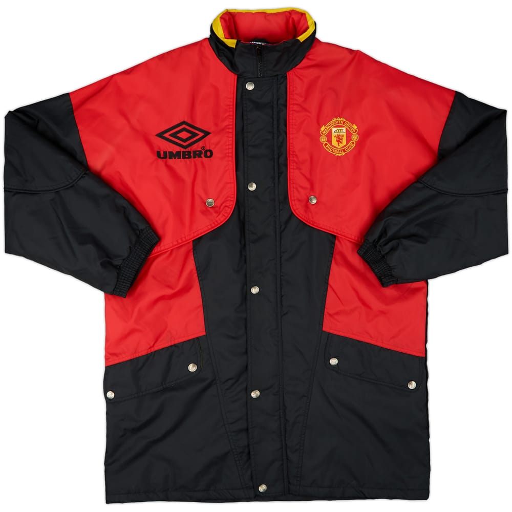 1994-95 Manchester United Umbro Padded Bench Coat - 9/10 - (L)