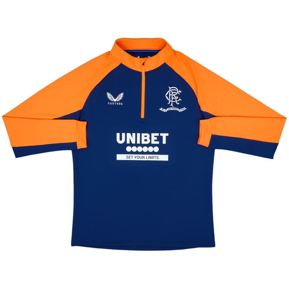 2021-22 Rangers Castore 1/4 Zip Drill Top - 10/10 - (L)