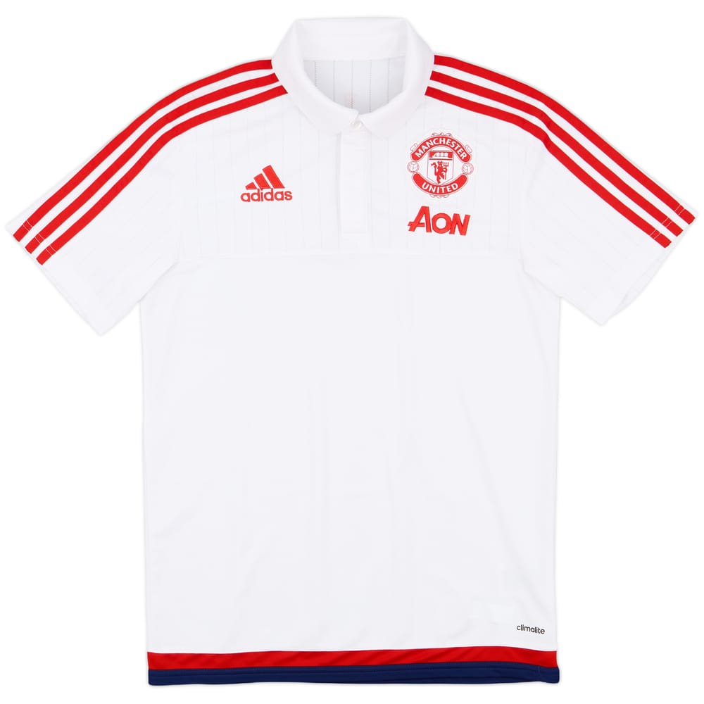 2015-16 Manchester United adidas Polo Shirt - 9/10 - (S)