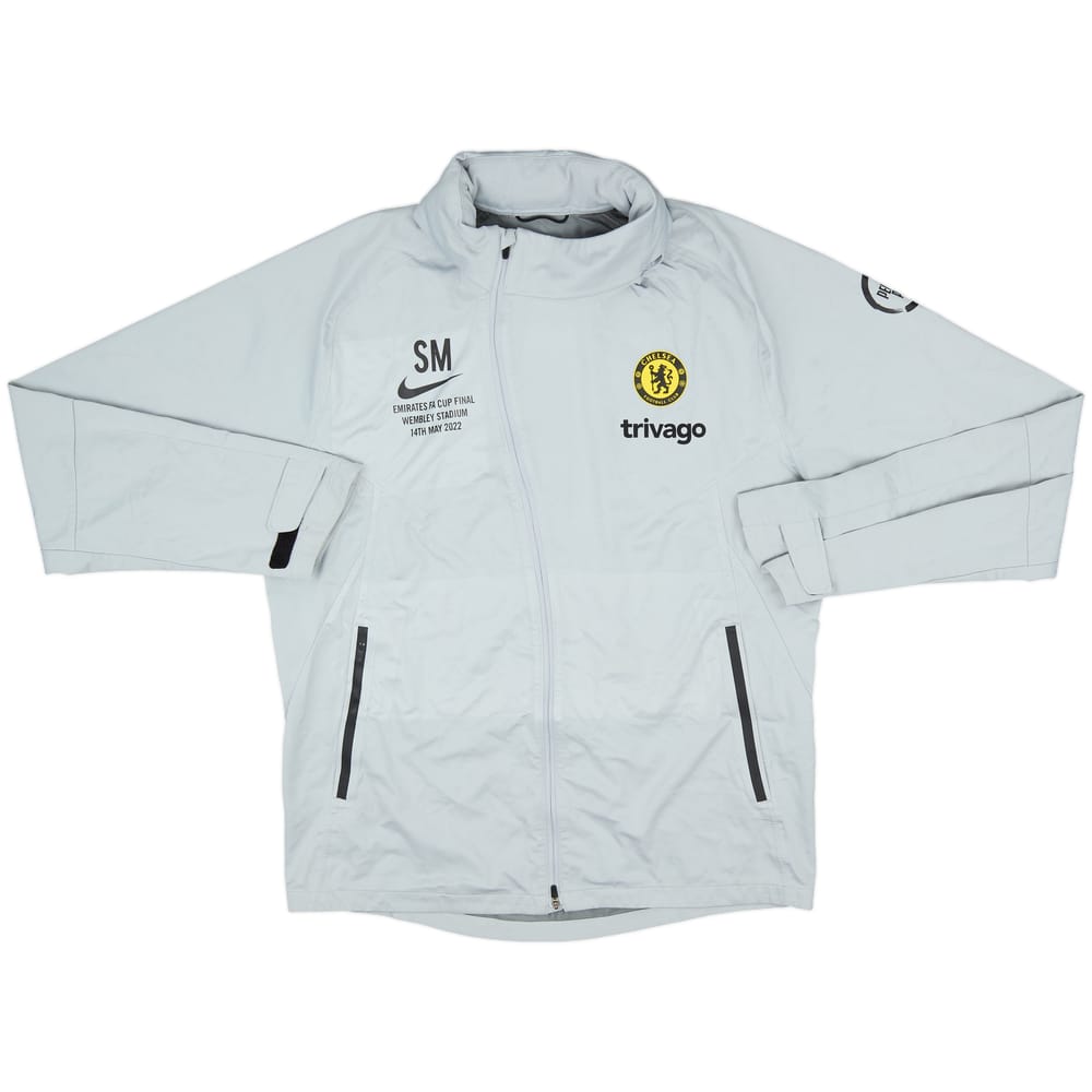 2021-22 Chelsea 'FA Cup Final' Nike Staff Issue Hooded Rain Jacket 'SM' - 10/10 - (M)
