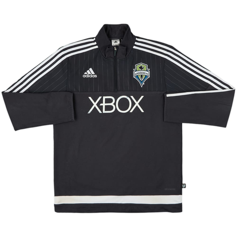 2014-15 Seattle Sounders adidas 1/4 Zip Drill Top - 7/10 - (M)