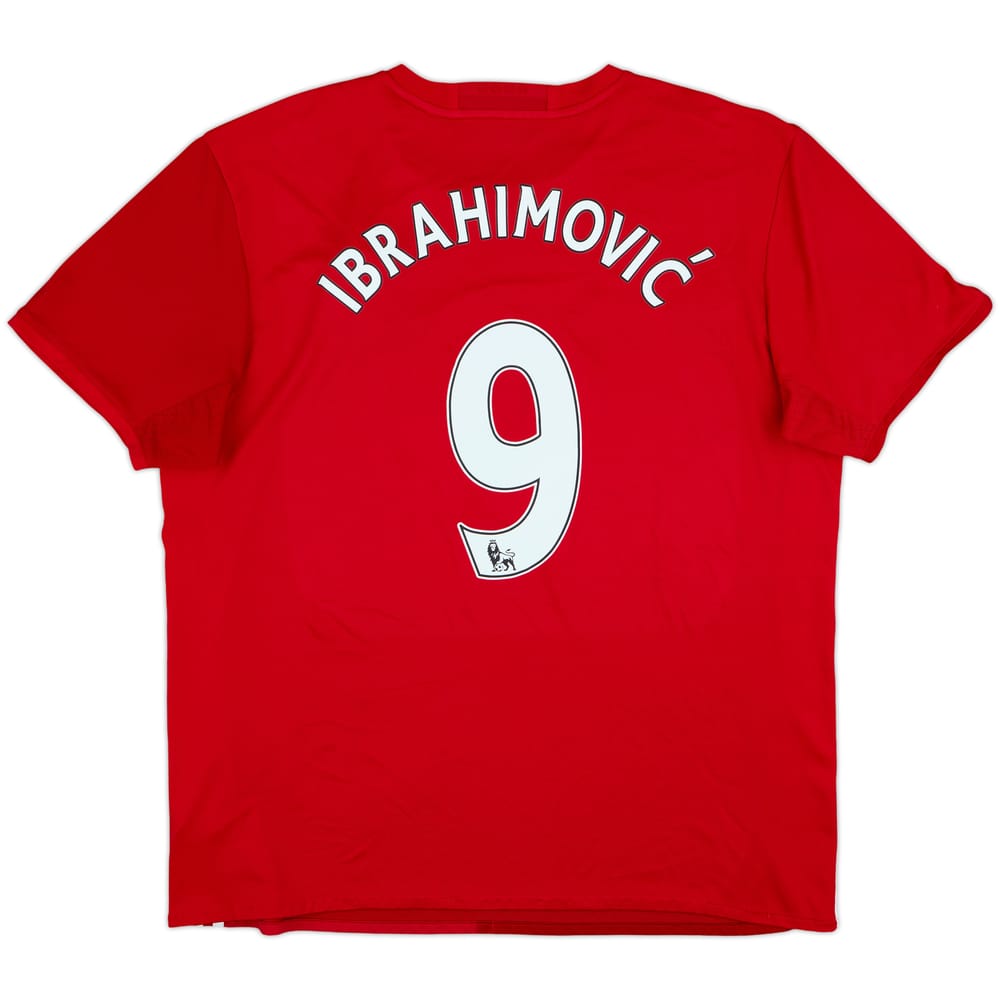 2016-17 Manchester United Home Shirt Ibrahimovic #9 - 7/10 - (XL)
