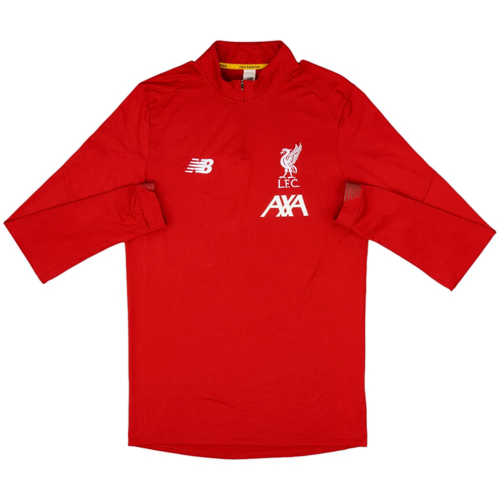 2018-19 Liverpool New Balance 1/4 Zip Drill Top - 8/10 - (M)