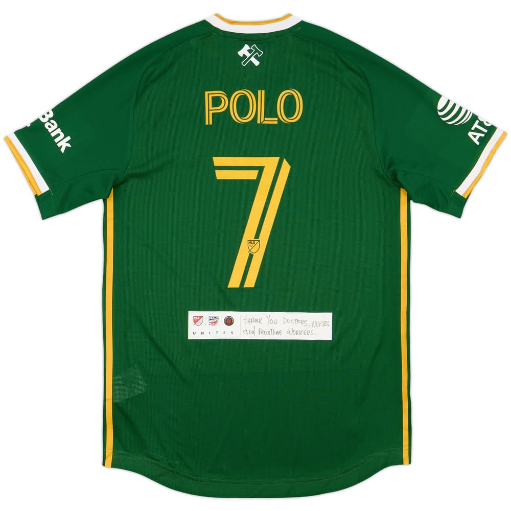 2019-20 Portland Timbers Authentic Home Shirt Polo #7 - 10/10 - (S)