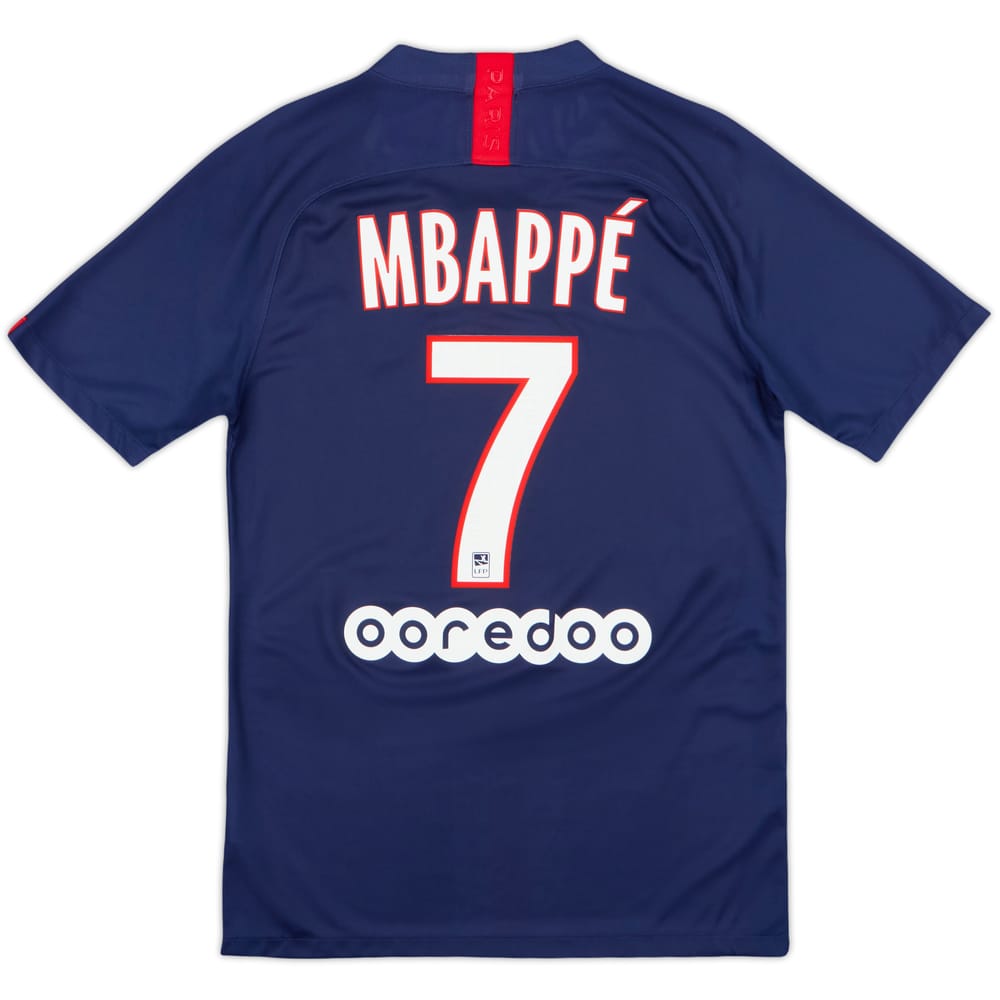 2019-20 Paris Saint-Germain Home Shirt Mbappe #7 - 6/10 - (S)