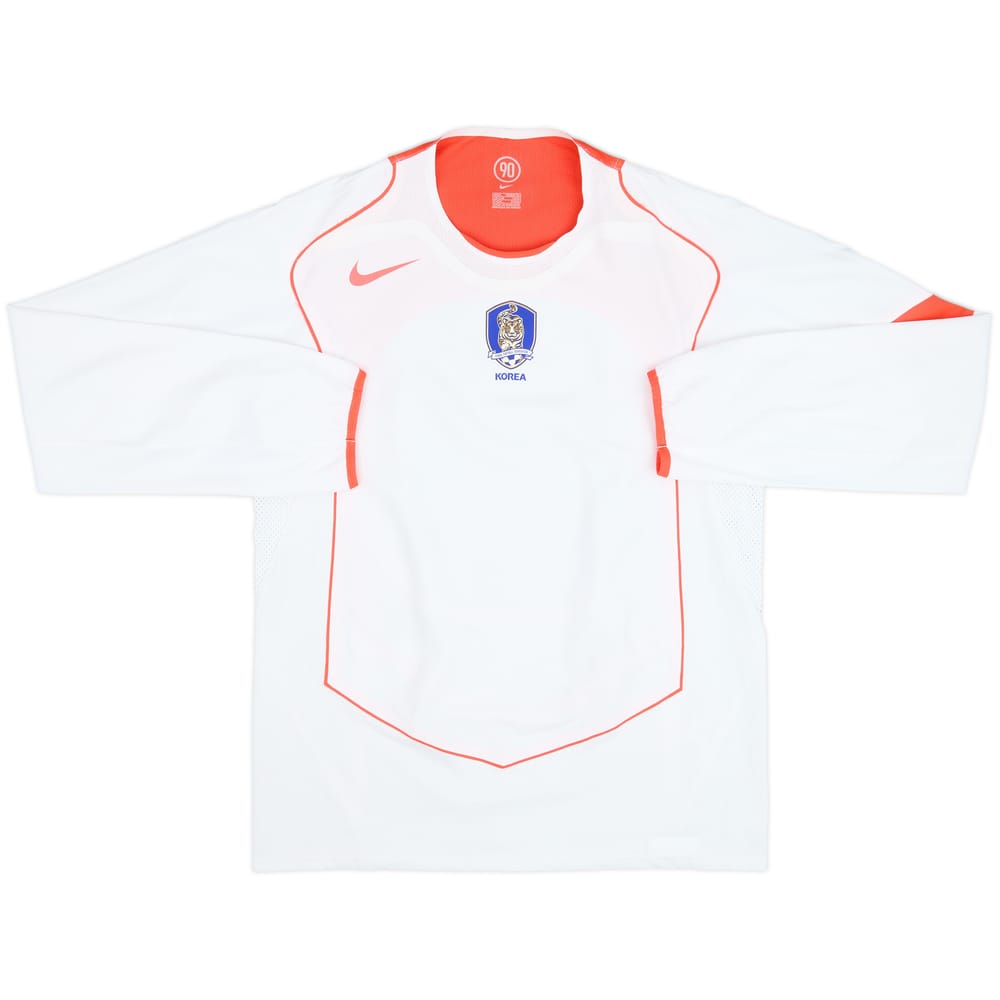 2004-06 South Korea Player Issue Away L/S Shirt - 8/10 - (L)