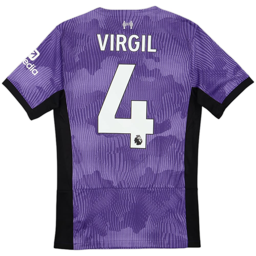2023-24 Liverpool Third Shirt Virgil #4 - 9/10 - (XS)