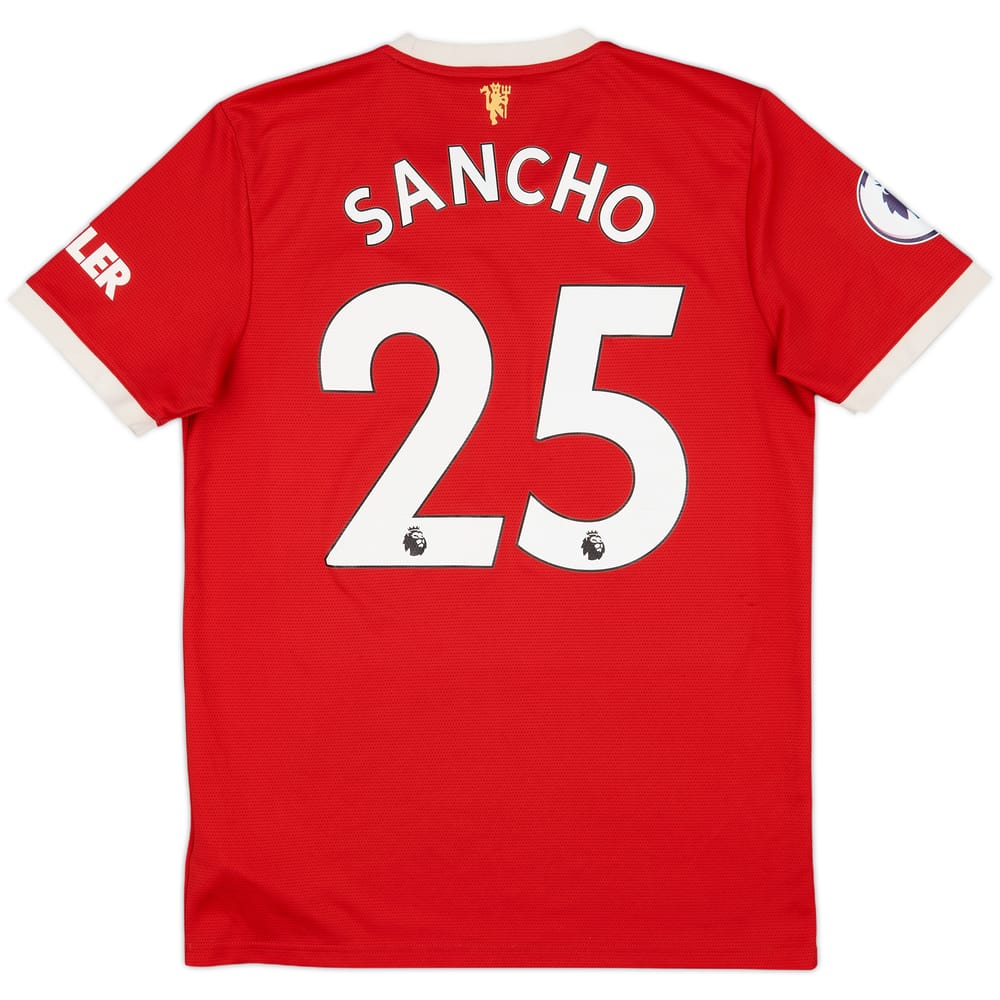 2021-22 Manchester United Home Shirt Sancho #25 - 5/10 - (M)