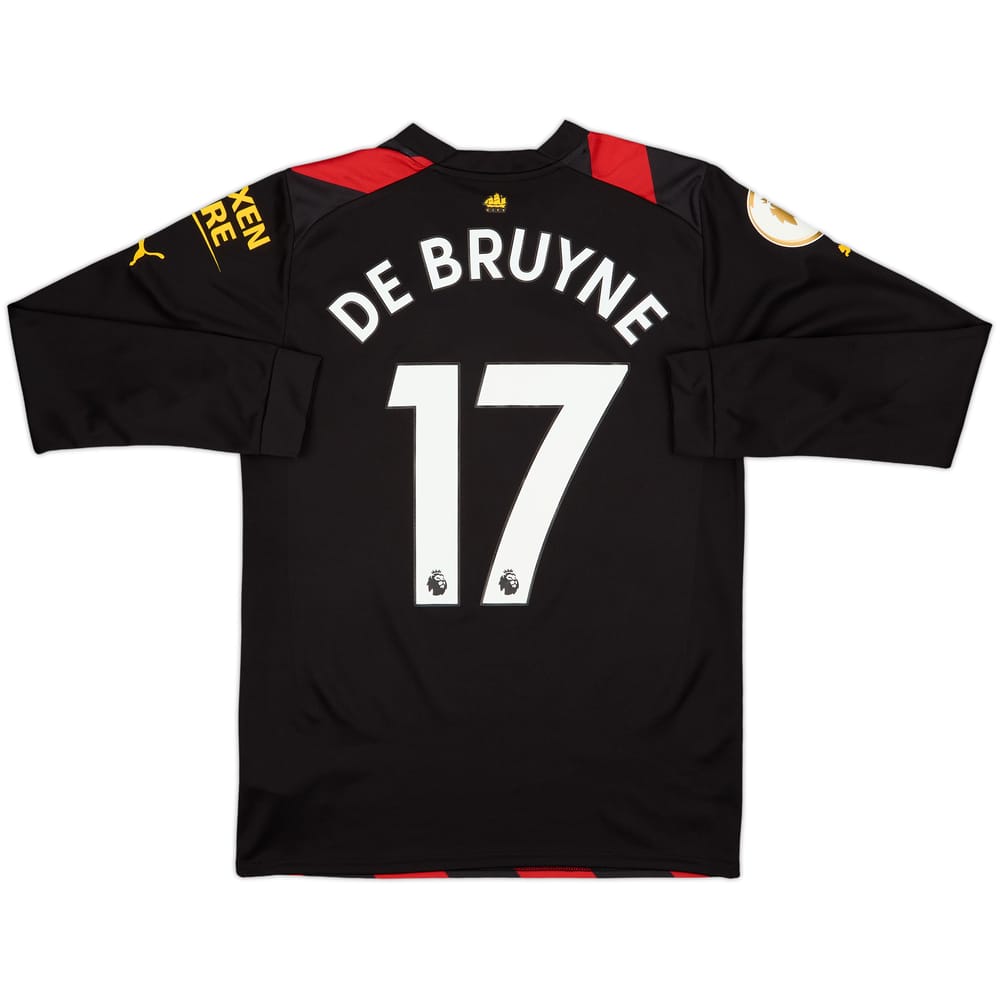 2022-23 Manchester City Away L/S Shirt De Bruyne #17 - 9/10 - (S)