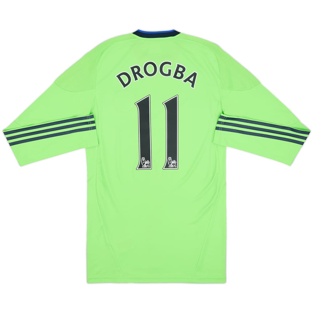 2010-11 Chelsea Player Issue TechFit Third L/S Shirt Drogba #11 - 8/10 - (M)