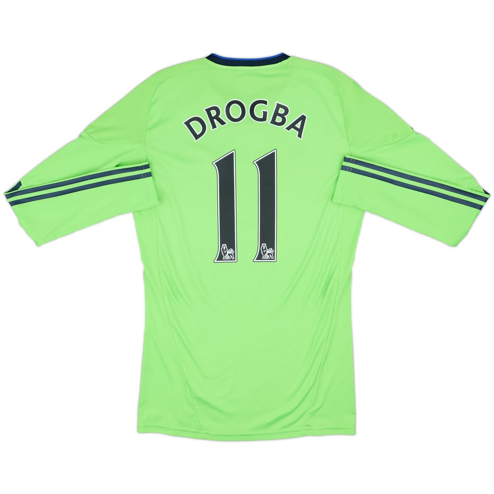 2010-11 Chelsea Player Issue TechFit Third L/S Shirt Drogba #11 - 6/10 - (L)