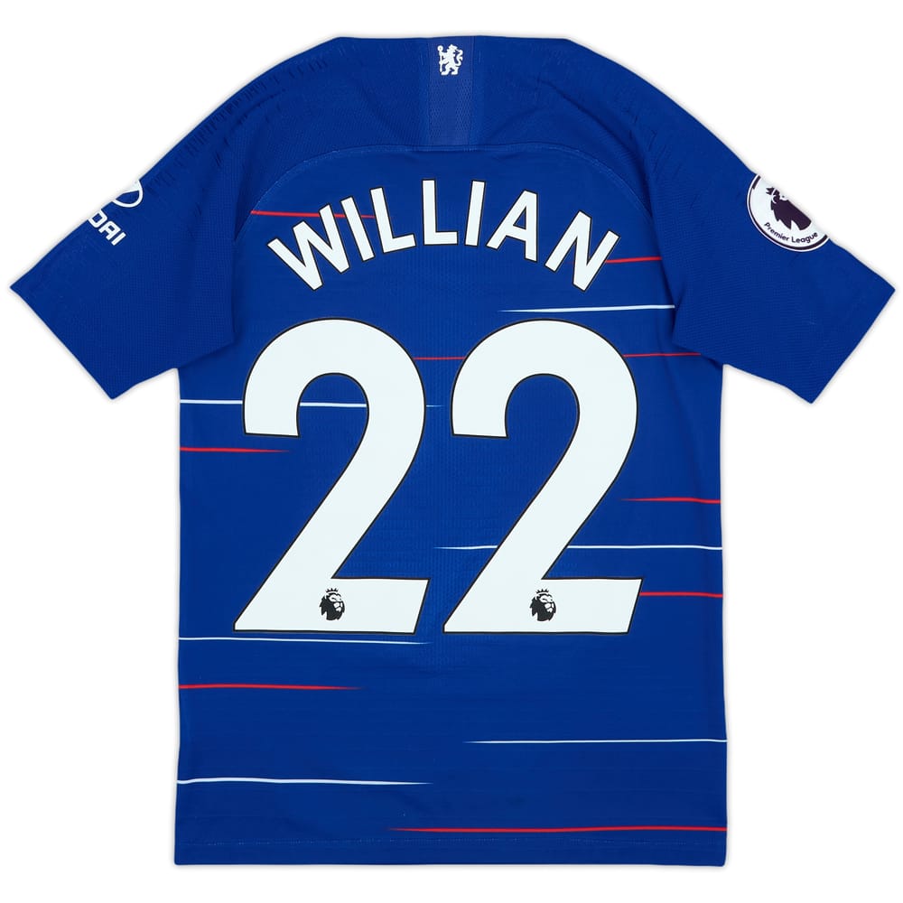 2018-19 Chelsea Authentic Home Shirt Willian #22 - 8/10 - (S.Boys)