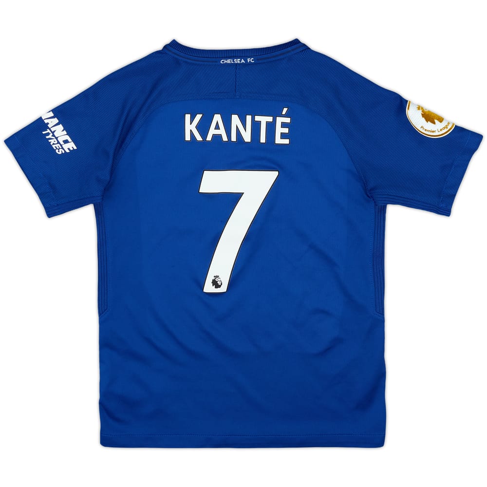 2017-18 Chelsea Home Shirt Kante #7 - 7/10 - (S.Boys)