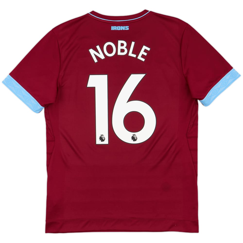 2018-19 West Ham Home Shirt Noble #16 - 9/10 - (M)