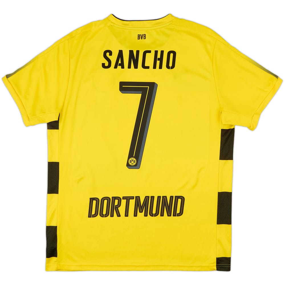 2017-18 Borussia Dortmund Home Shirt Sancho #7 - 6/10 - (L)