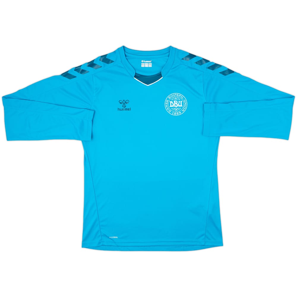 2018-19 Denmark Hummel Training L/S Shirt - 9/10 - (M)