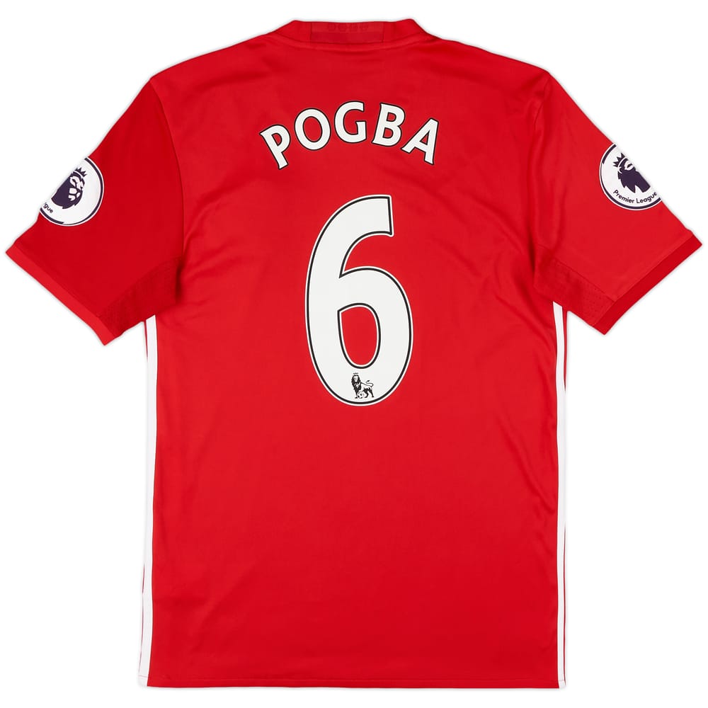 2016-17 Manchester United Home Shirt Pogba #6 - 8/10 - (S)