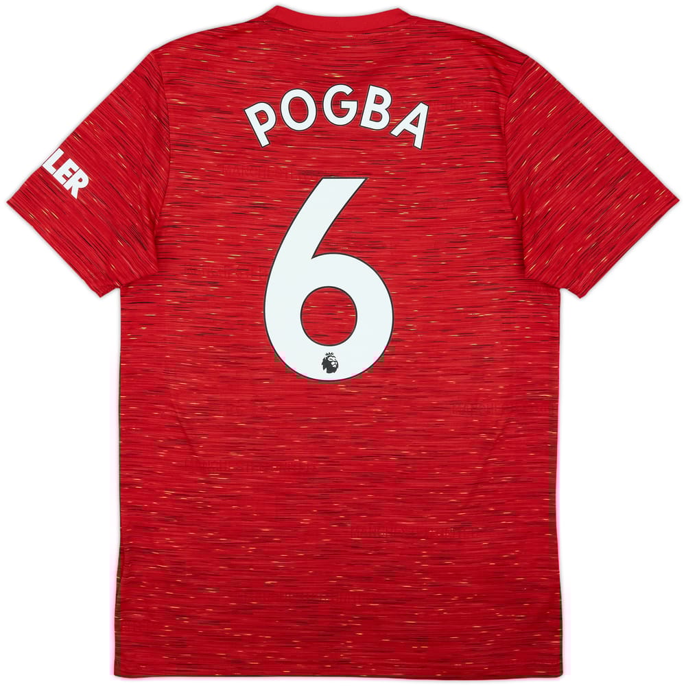 2020-21 Manchester United Home Shirt Pogba #6 - 9/10 - (M)