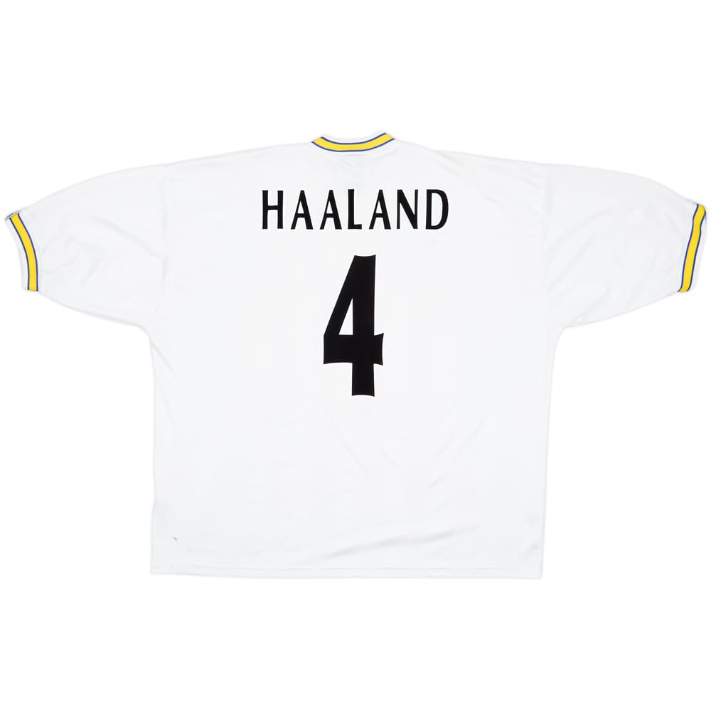 1996-98 Leeds United Home Shirt Haaland #4 - 6/10 - (XXL)