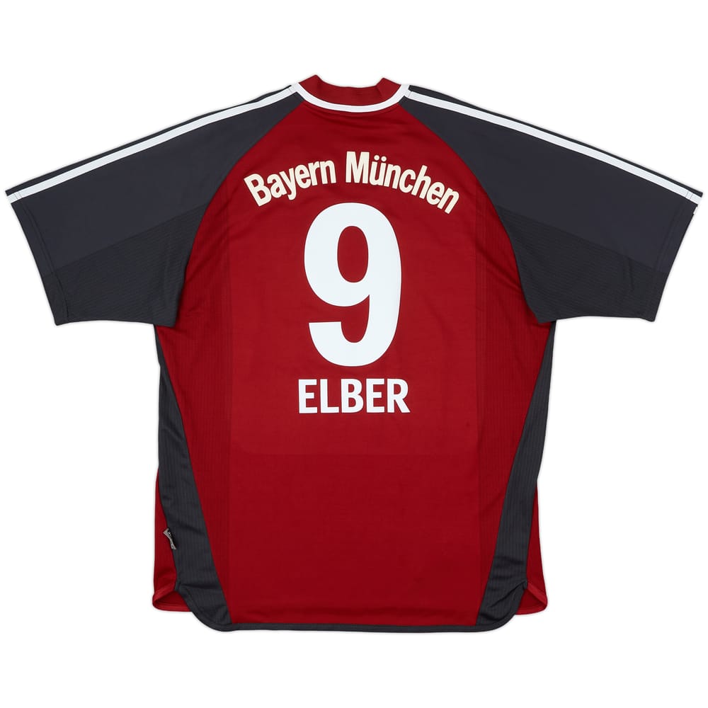 2001-02 Bayern Munich Home Shirt Elber #9 - 8/10 - (XL)