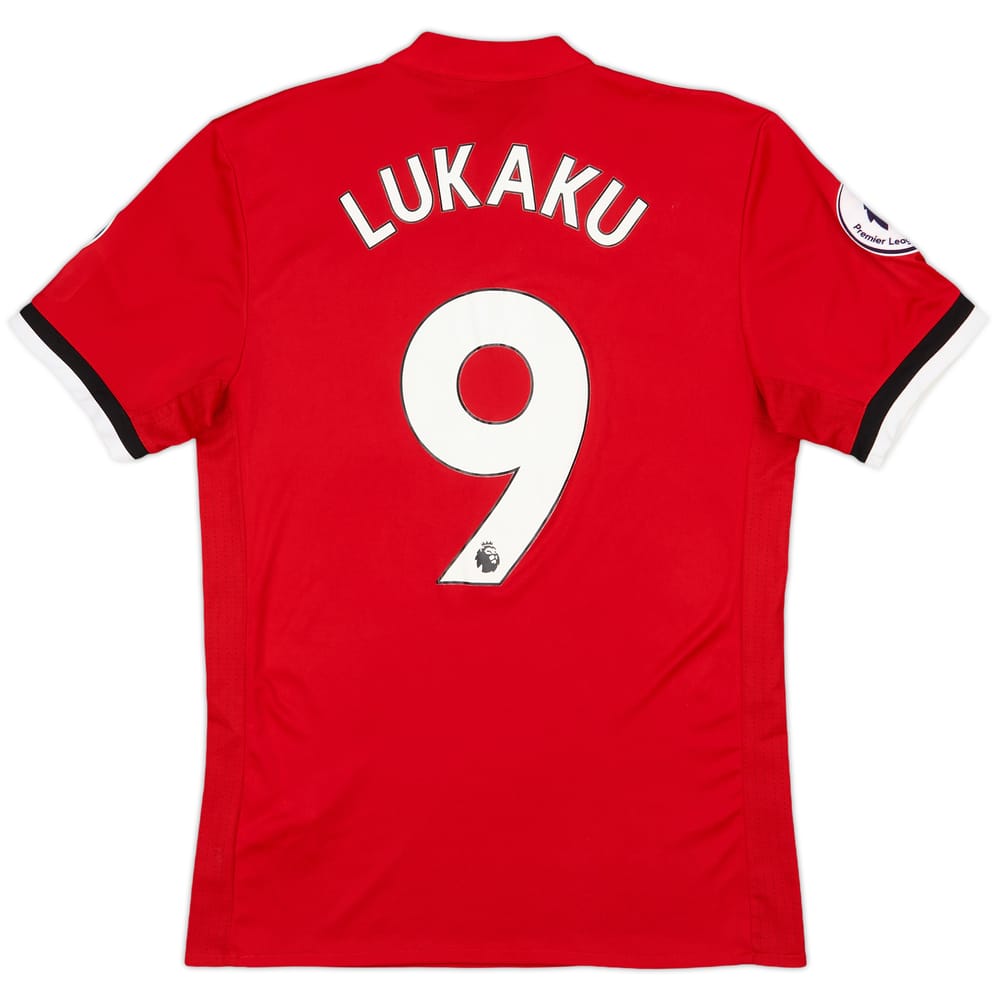 2017-18 Manchester United Home Shirt Lukaku #9 - 9/10 - (S)