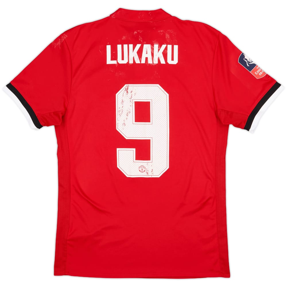 2017-18 Manchester United Home Shirt Lukaku #9 - 5/10 - (S)