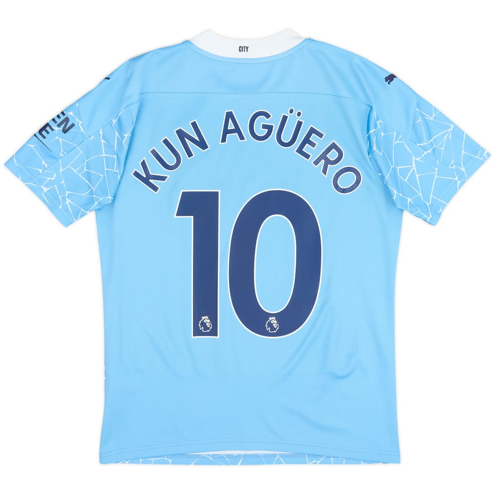 Camiseta de local del Manchester City 2020-21 Kun Aguero #10 - 9/10 - (S)