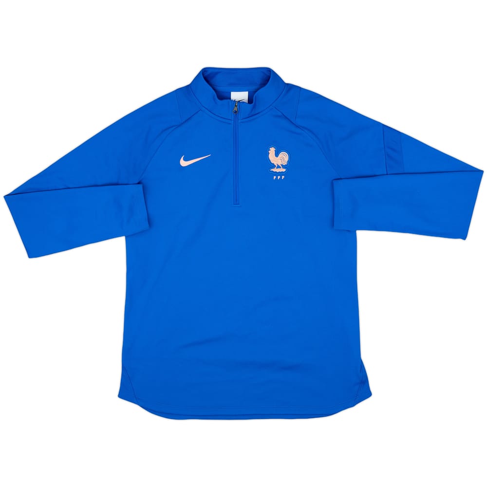 2022-23 France Women Nike 1/4 Zip Drill Top - 9/10 - (Men's M)