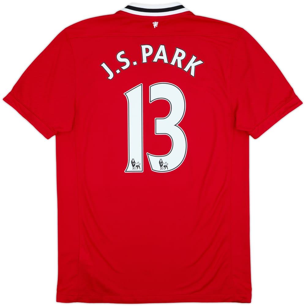 2011-12 Manchester United Home Shirt J.S.Park #13 - 7/10 - (M)