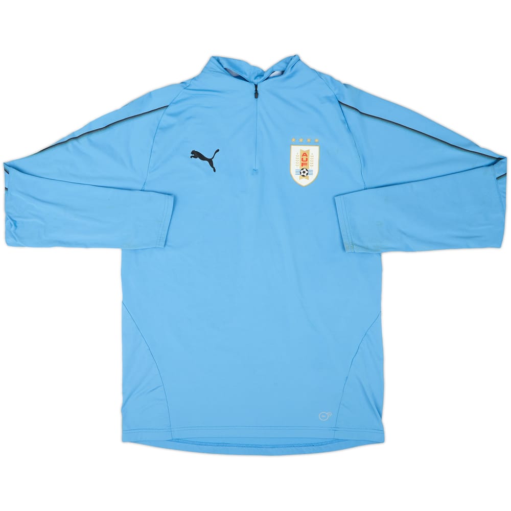 2017-18 Uruguay Puma 1/4 Zip Drill Top - 5/10 - (M)