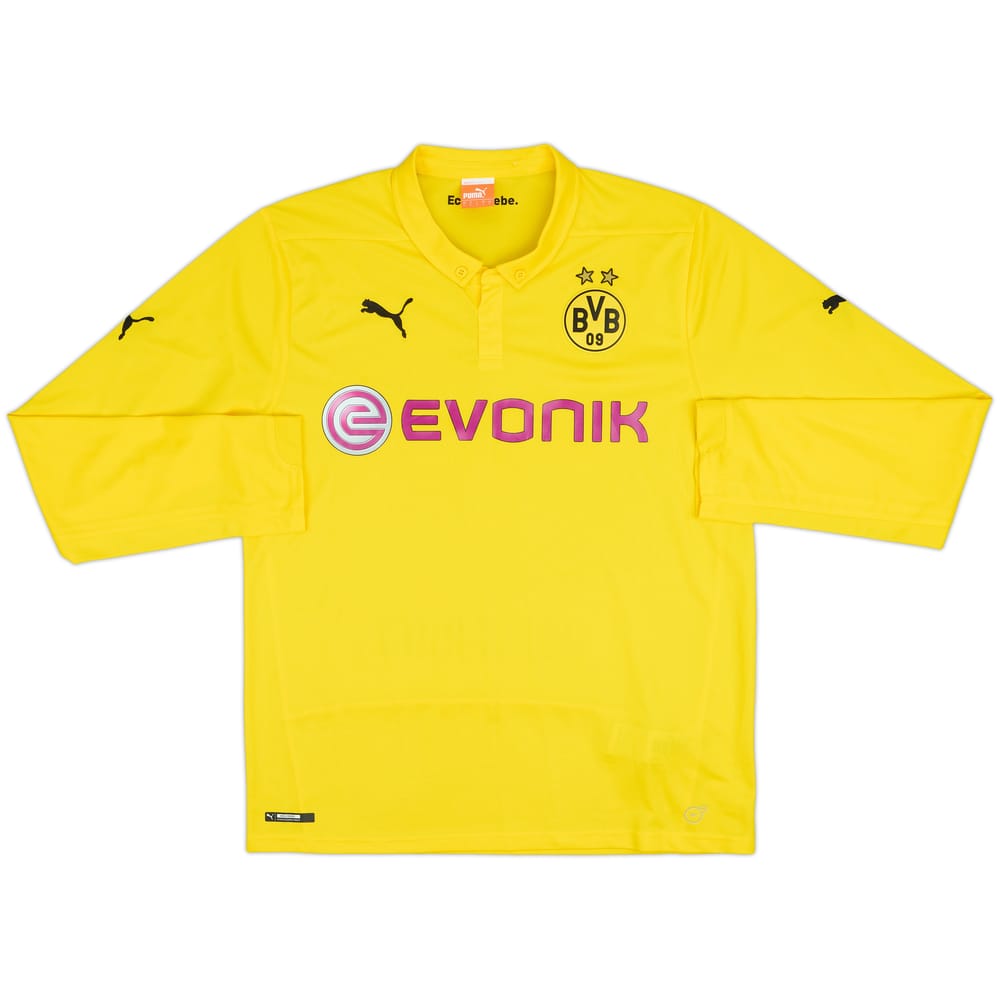 2014-15 Dortmund CL Home L/S Shirt - 9/10 - (L)