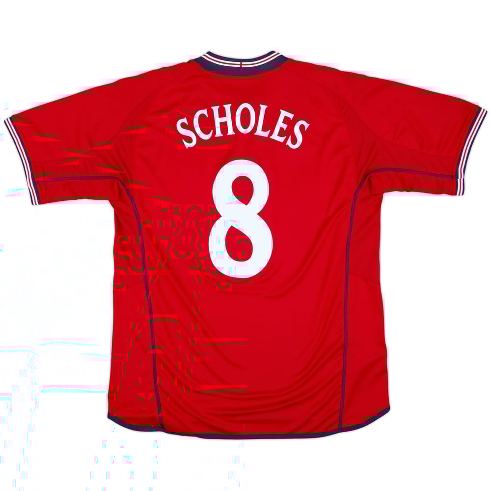2002-04 England Away Shirt Scholes #8 - 9/10 - (XL)