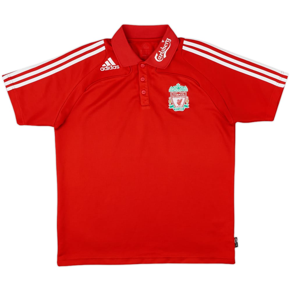 2008-09 Liverpool adidas Polo Shirt - 9/10 - (L)