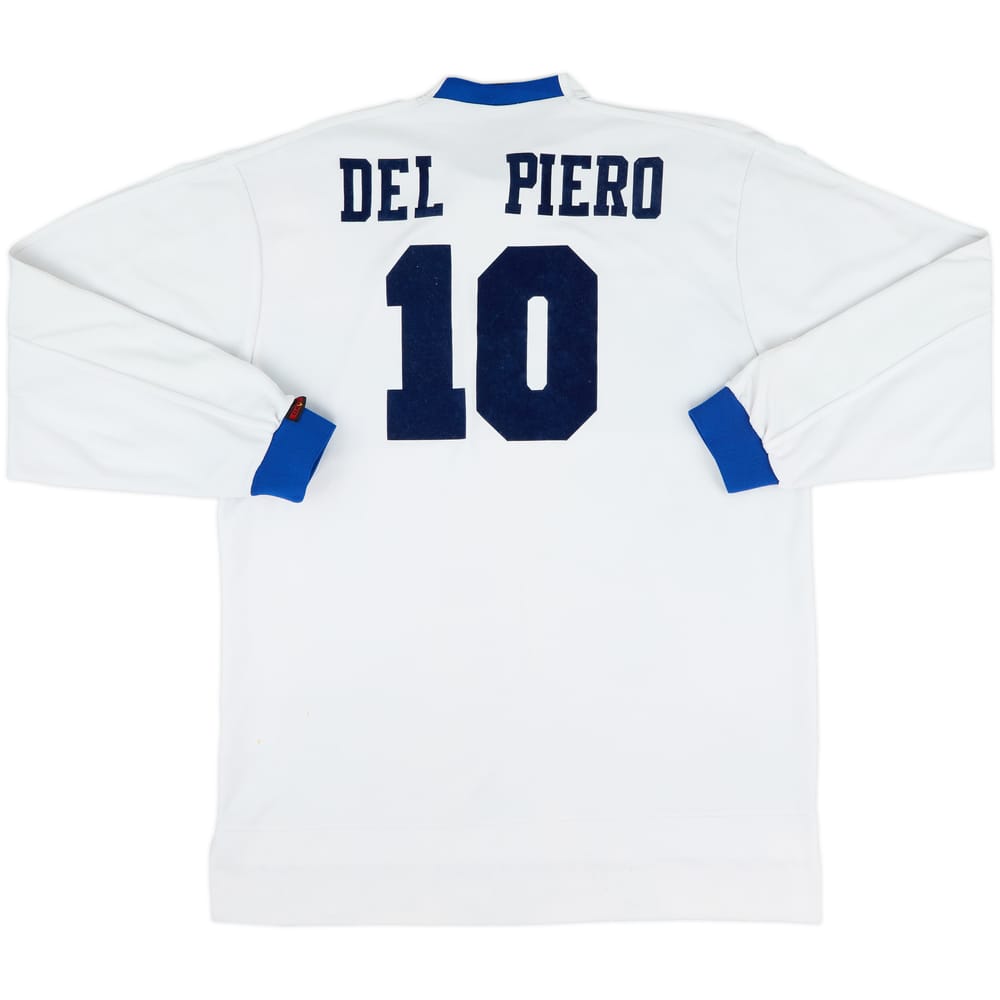 1998-00 Italy Away L/S Shirt Del Piero #10 - 5/10 - (XXL)