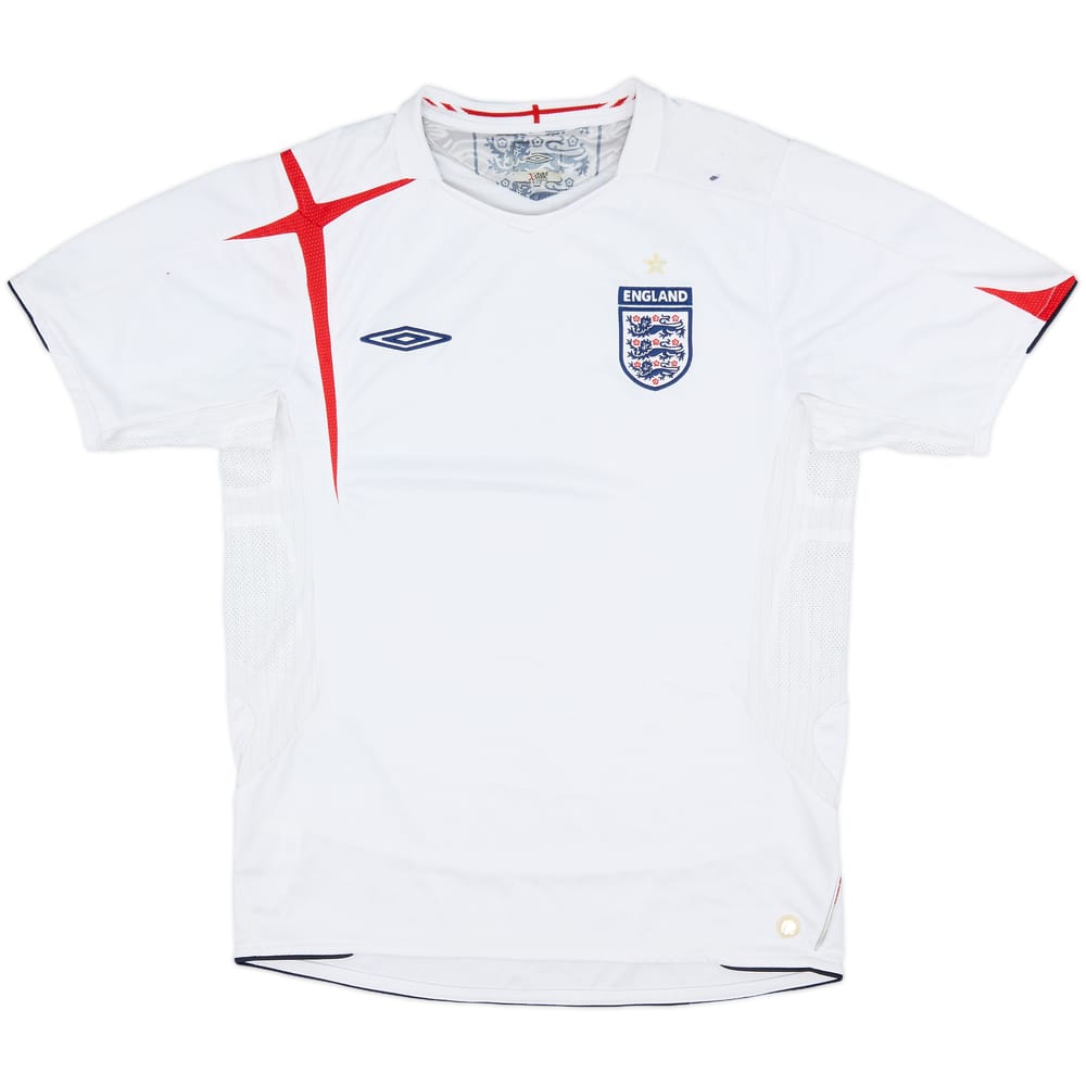 2005-07 England Home Shirt - 5/10 - (M)