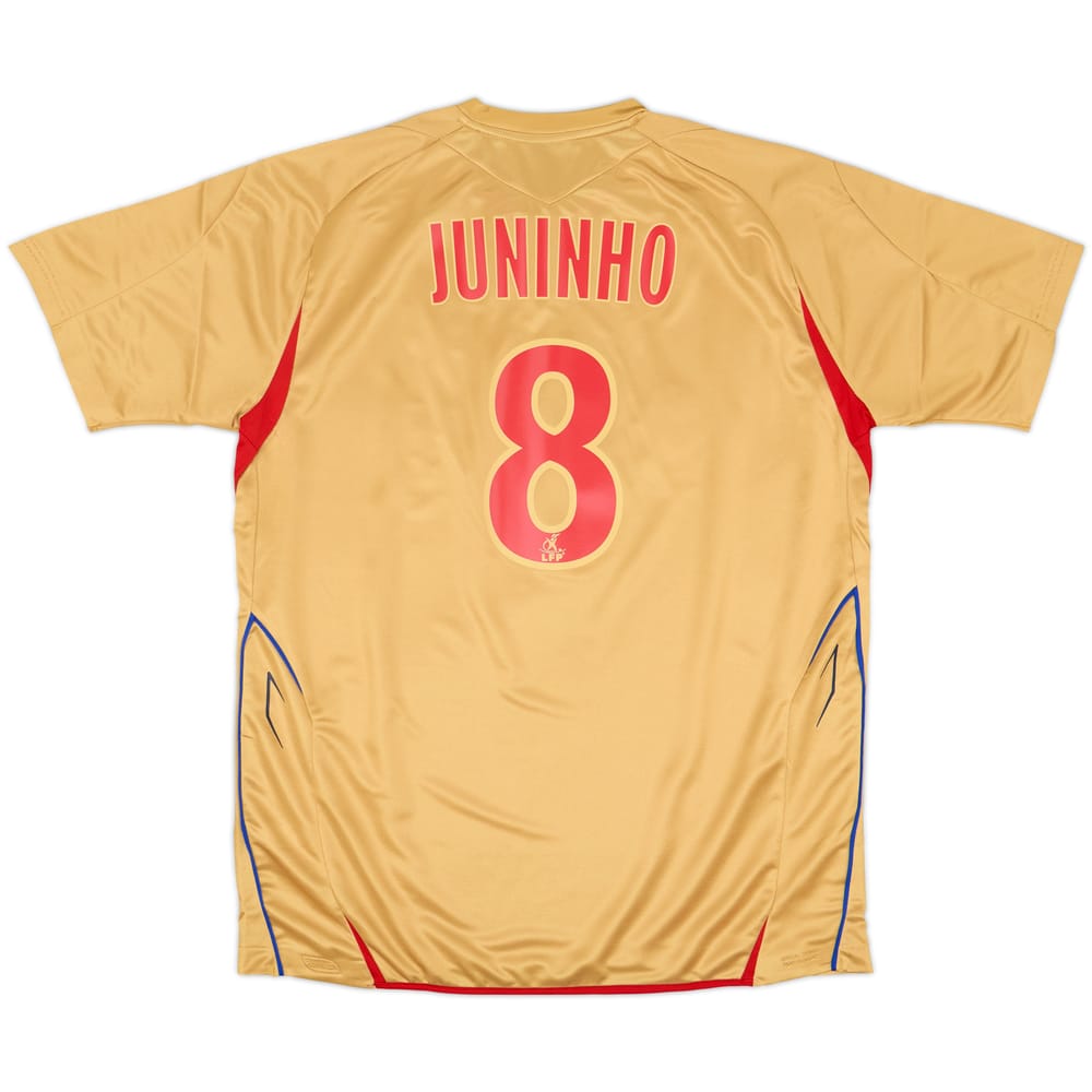 2007-08 Lyon Away Shirt Juninho #8 (L)