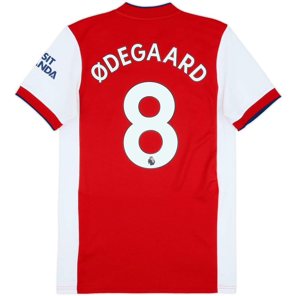 2021-22 Arsenal Home Shirt Odegaard #8 - 6/10 - (S)