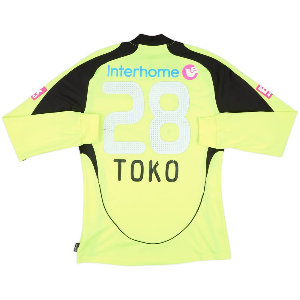 2008-10 Grasshoppers Match Issue Away L/S Shirt Toko #28