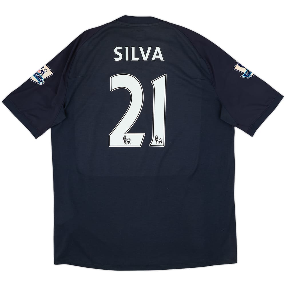 2010-12 Manchester City Away Shirt Silva #21 - 5/10 - (XL)